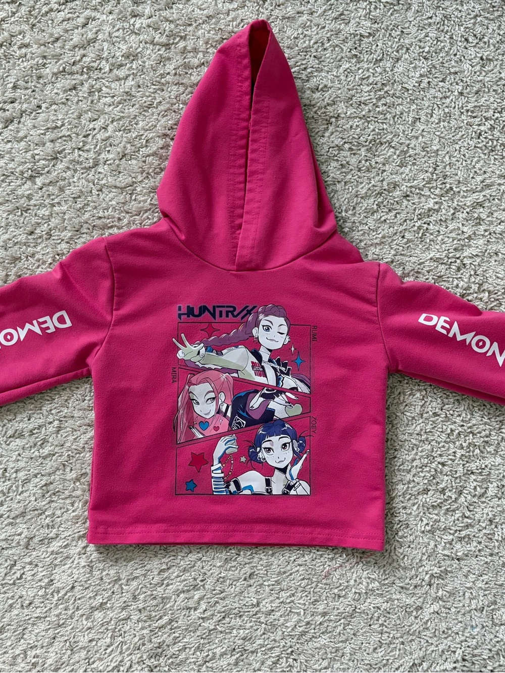 K-pop Demon Hunter Hot Pink Toddler Hoodie Top
